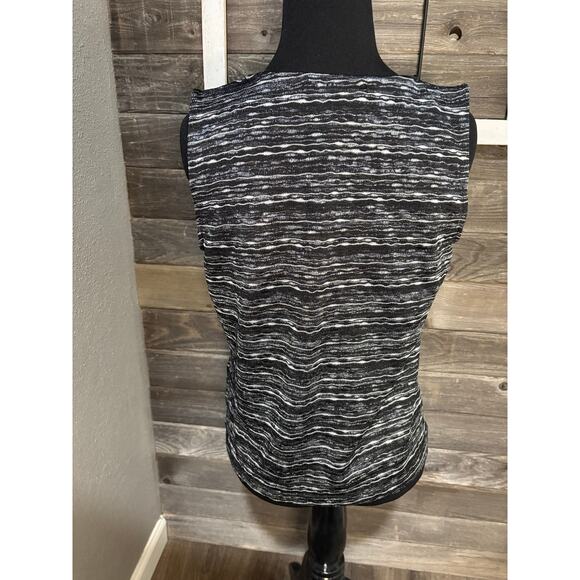 Jones New York black gray white soft pullover tank top women's size P M - Picture 2 of 8